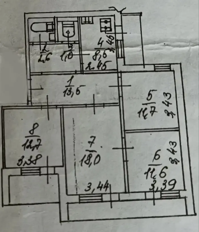 Фото Продаю 4 кімнатну квартиру, 82.7 кв. м, Академіка Єфремова вул. (Командарма Уборевича) 21 Київ, ціна: 83000 $, код 2386