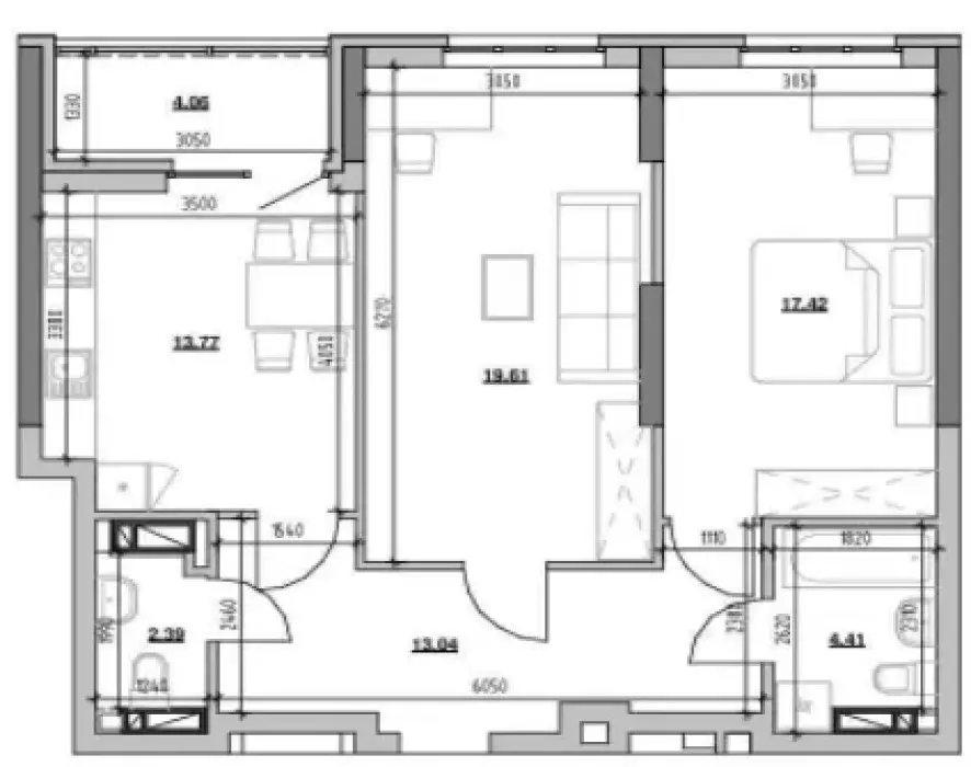 Фото Продаю 2-комнатную квартиру, 75.4 кв. м, Днепровская набережная 17а Киев, цена: 99000 $, код 2405