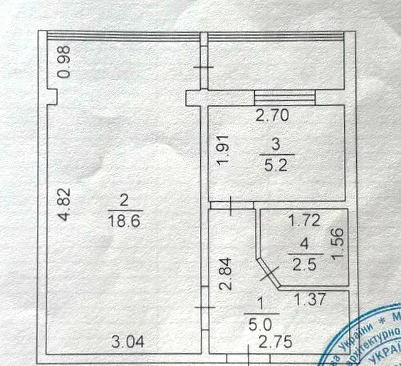 Фото Selling a 1-room apartment, 32 sq.m., John McCain Street (Ivana Kudri Street) 22а Kyiv, price: 54900 $, code 2443