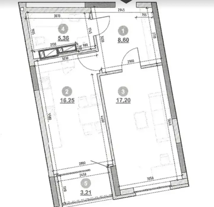 Фото Selling a 1-room apartment, 50.6 sq.m., Dniprovska Embarkment  Kyiv, price: 70000 $, code 2512