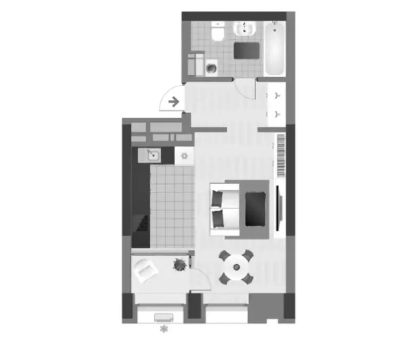 Фото Продаю 1-комнатную квартиру, 35 кв. м, Заречная ул. 4 к2 Киев, цена: 59000 $, код 2632