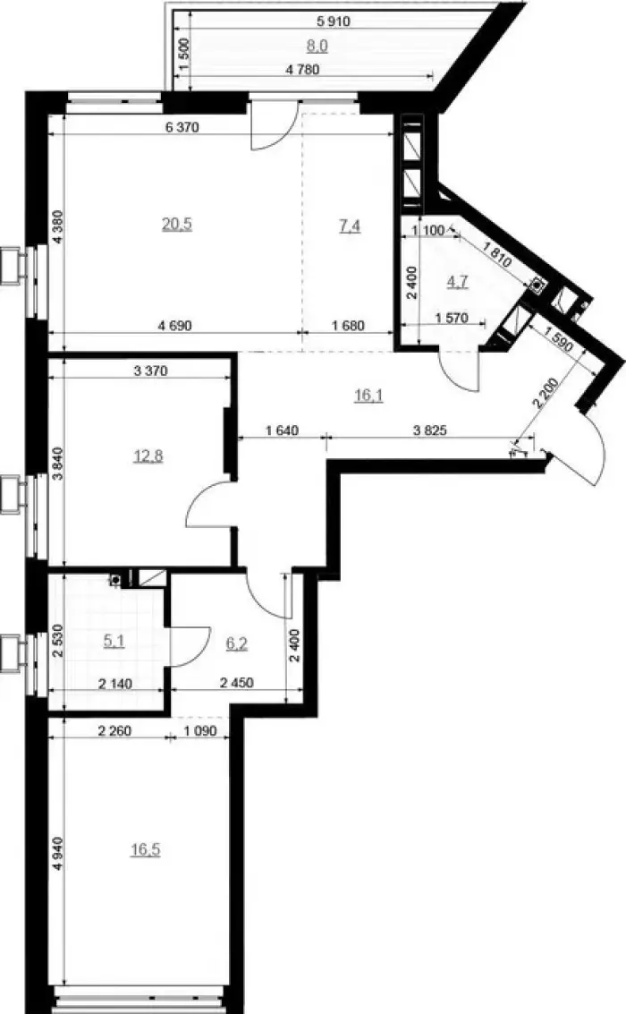 Фото Продаю 2-комнатную квартиру, 92 кв. м, Драгоманова ул. 31 Киев, цена: 161000 $, код 2712