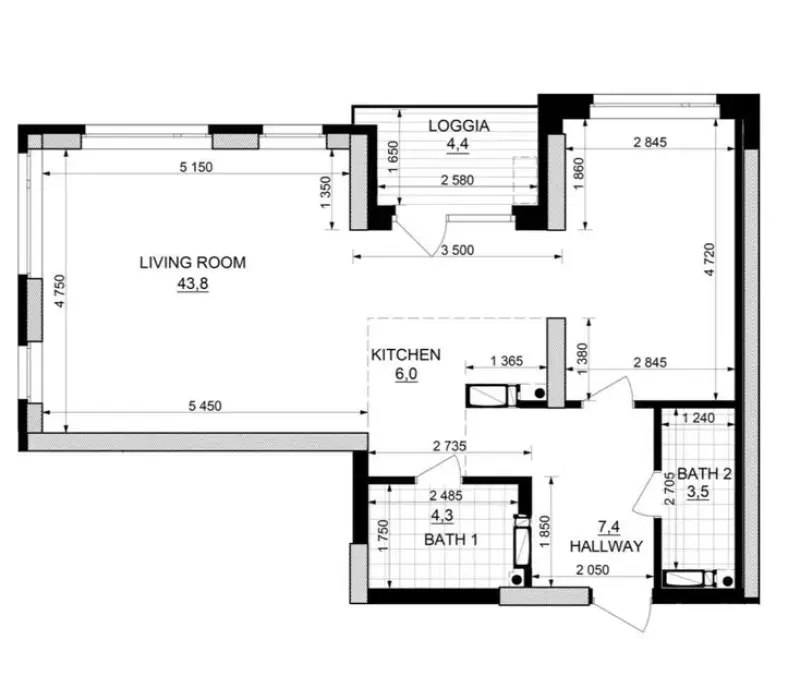 Фото Selling a 2-room apartment, 67 sq.m., Berezniakivska Street 29 Kyiv, price: 140000 $, code 2799