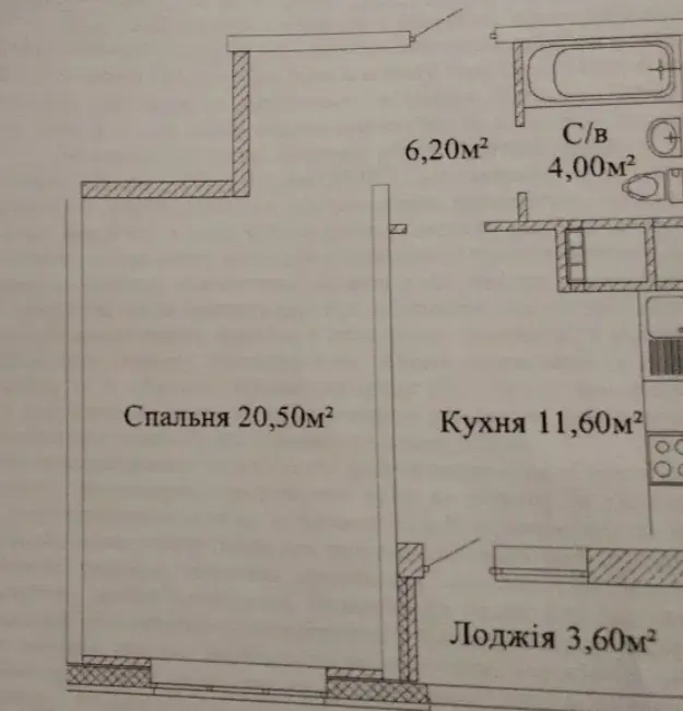Фото Продаю 1 кімнатну квартиру, 46 кв. м, Варненська вул.  Одеса, ціна: 43000 $, код 2814