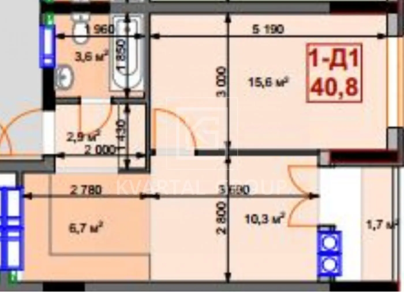 Фото Selling a 1-room apartment, 42 sq.m., Irpin, price: 37500 $, code 2917