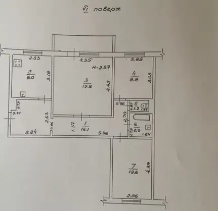 Фото Selling a 3-room apartment, 74 sq.m., Nebesnoi Sotni Avenue (Marshala Zhukova Avenue)  Odesa, price: 63000 $, code 2947