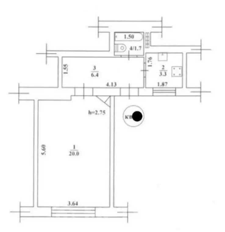 Фото Selling a 1-room apartment, 31 sq.m., Serednofontanska Street  Odesa, price: 30500 $, code 2992