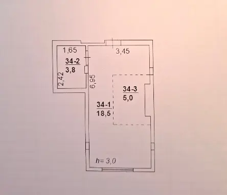 Фото Selling a -room apartment, 27 sq.m., Henerala Bocharova Street  Odesa, price: 27000 $, code 3094