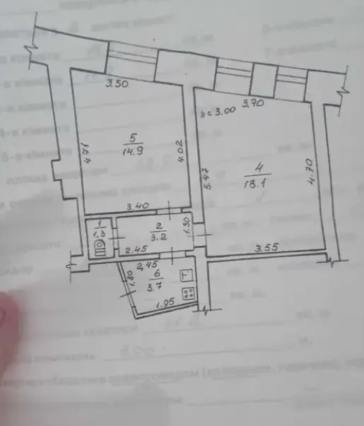 Фото Selling a 2-room apartment, 41 sq.m., Polska Street  Odesa, price: 43000 $, code 3119