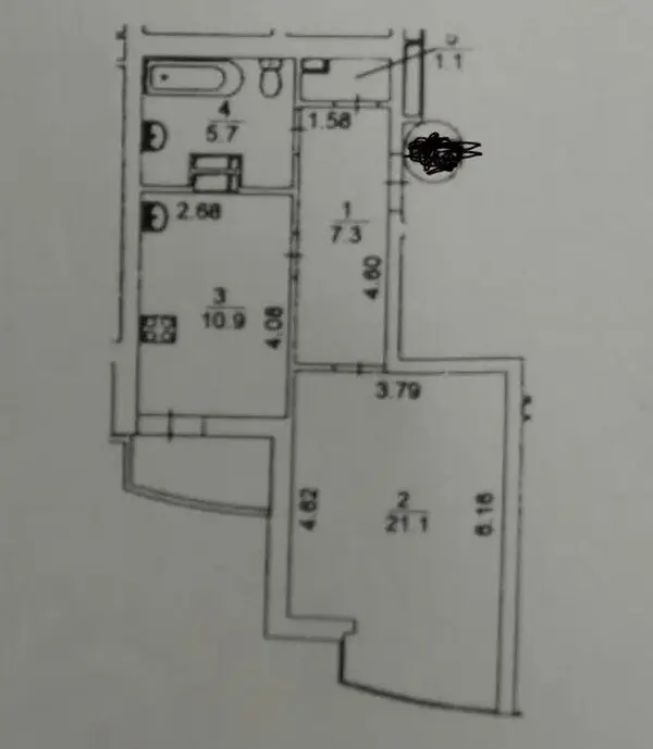 Фото Selling a 1-room apartment, 47 sq.m., Yuriia Shumskoho Street 3Г Kyiv, price: 114900 $, code 3151