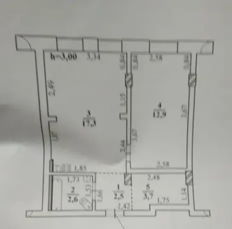 Фото Selling a 1-room apartment, 40 sq.m., Henerala Bocharova Street  Odesa, price: 37000 $, code 3254