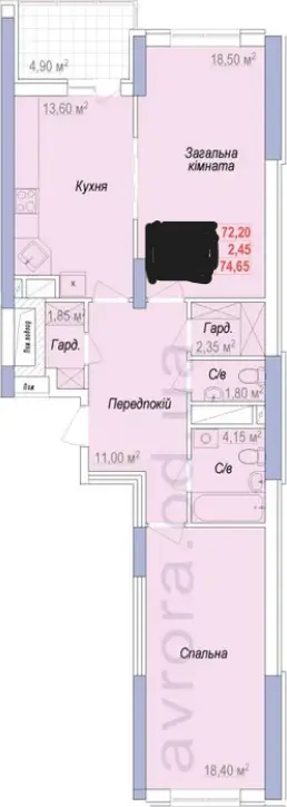 Фото Продаю 2-комнатную квартиру, 75 кв. м, Героев Крут ул. (Валентины Терешковой)  Одесса, цена: 57000 $, код 3350