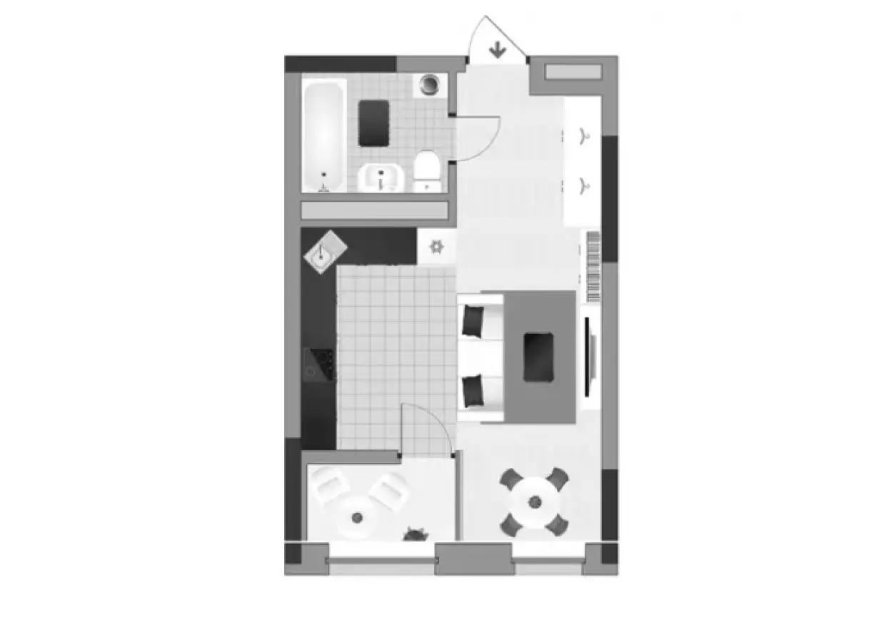 Фото Продаю 1 кімнатну квартиру, 34 кв. м, Зарічна вул. 6к4 Київ, ціна: 75000 $, код 3356