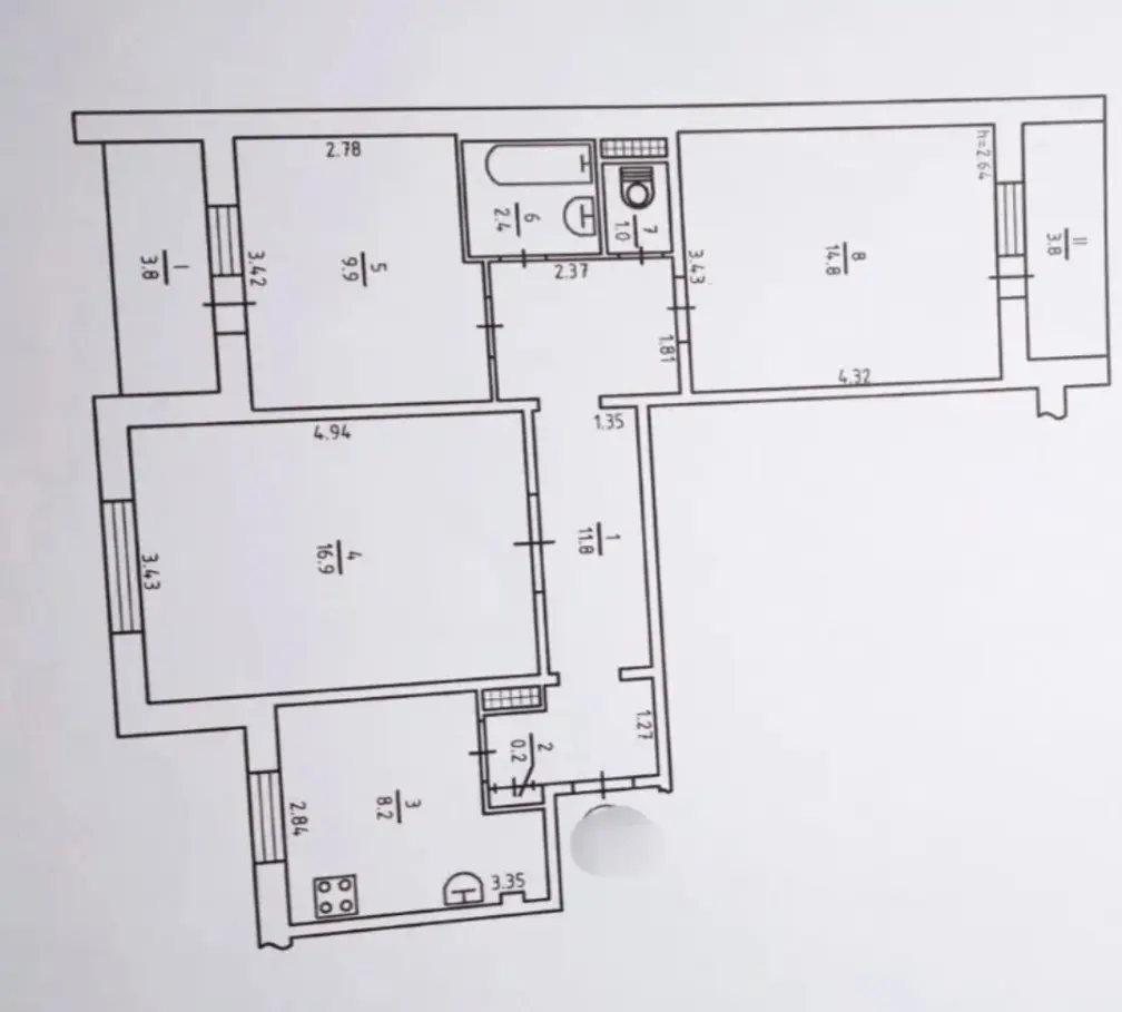 Фото Продаю 3-комнатную квартиру, 72 кв. м, Здолбуновская ул. 7А Киев, цена: 60000 $, код 3435