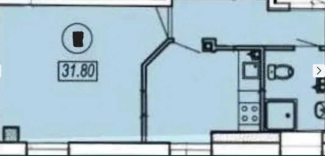 Фото Продаю 1 кімнатну квартиру, 32 кв. м, Докова вул.  Одеса, ціна: 30000 $, код 3474