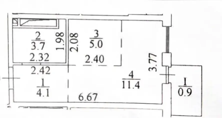 Фото Selling a 1-room apartment, 25 sq.m., Sofiivska Street  Odesa, price: 32000 $, code 3475