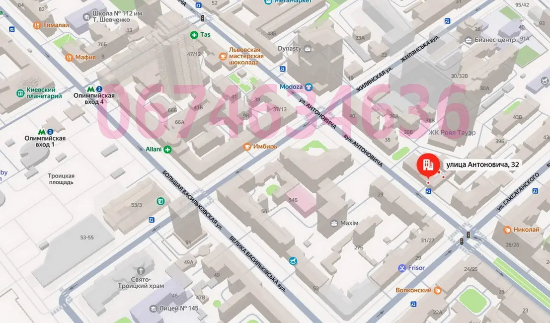 Фото Орендувати офіс, Антоновича вул. (Горького) 32 Київ в довгострокову оренду, ціна: 28000 UAH, код 3491