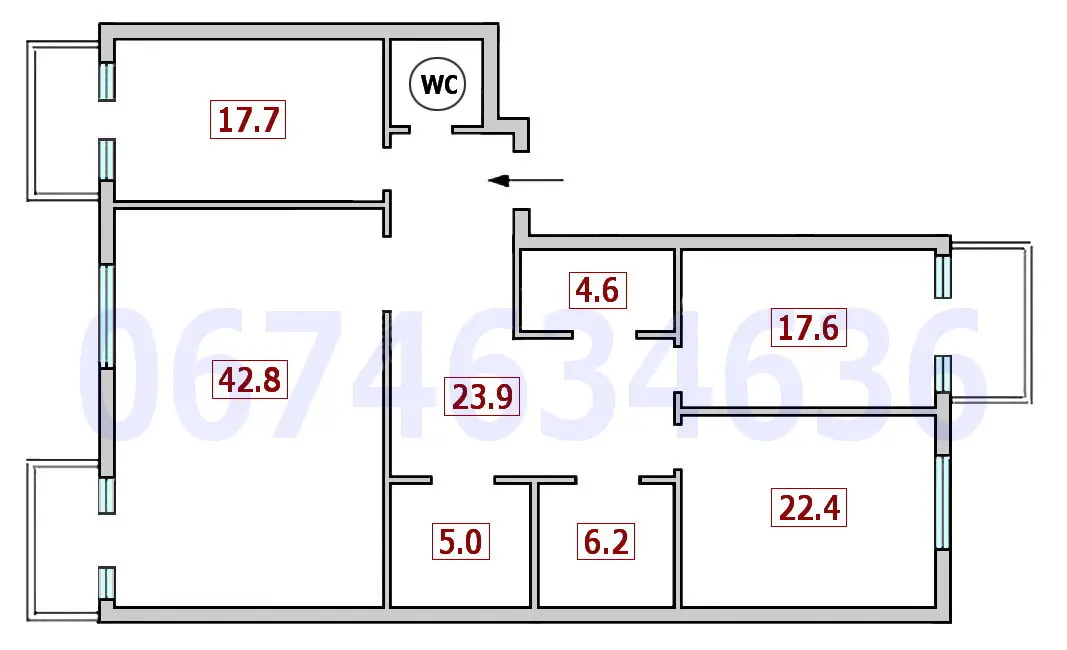 Фото Rent an office, Antonovycha Street (Horkoho Street) 72 Kyiv for long-term rent, price: 1500 $, code 3504