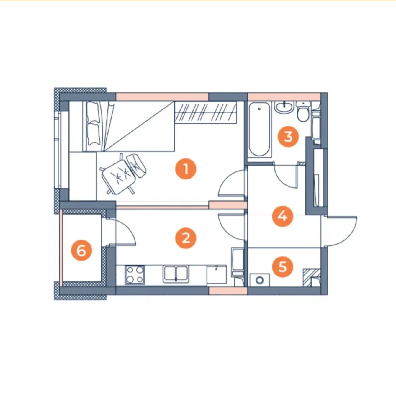 Фото Selling a 1-room apartment, 39 sq.m., Lysohirskyi Lane  Kyiv, price: 35000 $, code 3567