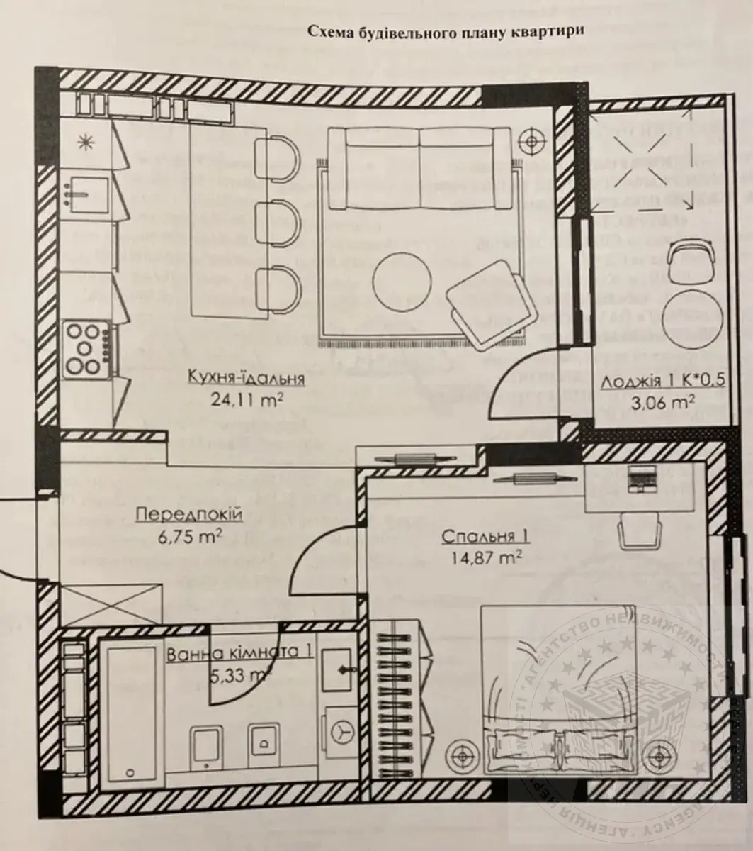 Фото Продаю 1 кімнатну квартиру, 55 кв. м, Набережно-Рибальська дорога  Київ, ціна: 88000 $, код 3581