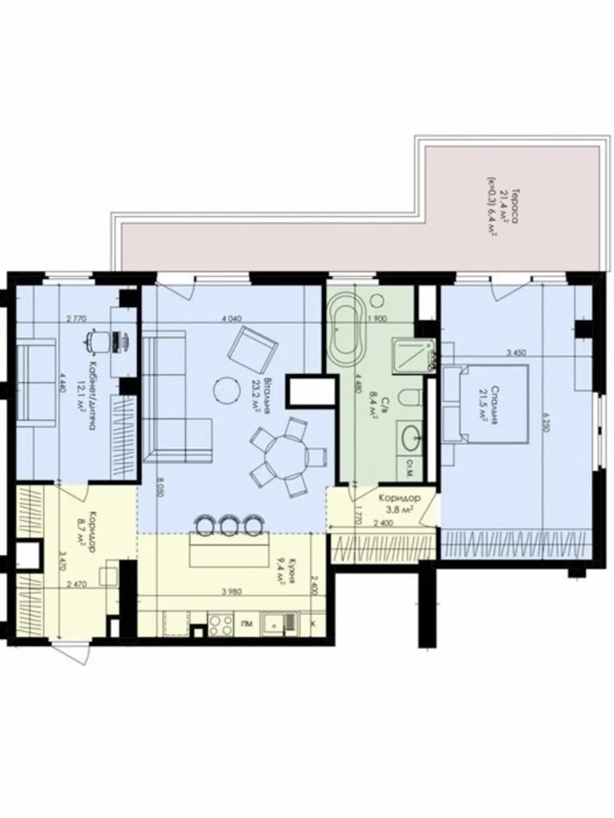 Фото Продаю 3 кімнатну квартиру, 95 кв. м, Нагірна вул.  Київ, ціна: 131000 $, код 3688