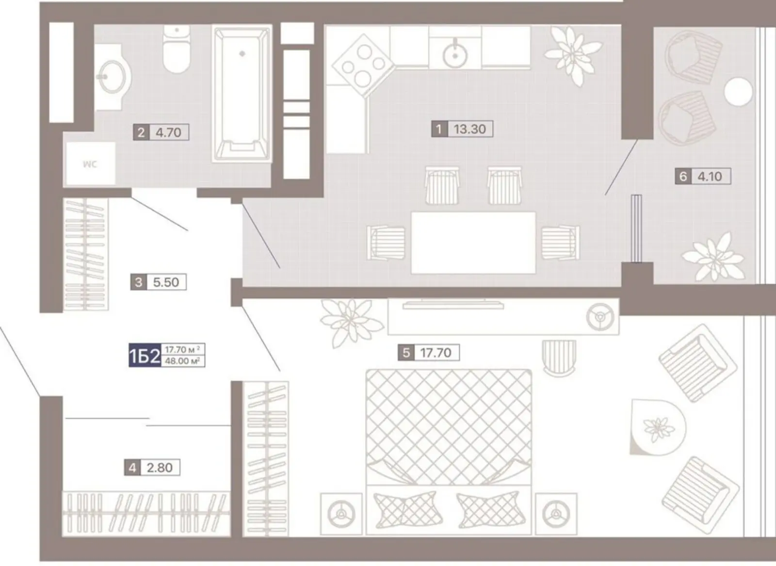 Фото Продаю 1 кімнатну квартиру, 48 кв. м, Половецька вул. 4 Київ, ціна: 85000 $, код 3804