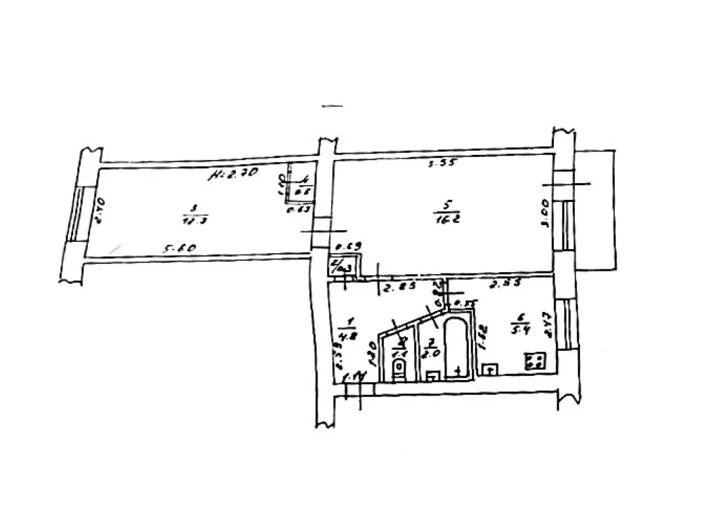 Фото Selling a 2-room apartment, 45 sq.m., Henerala Petrova Street 36 Odesa, price: 38000 $, code 4077