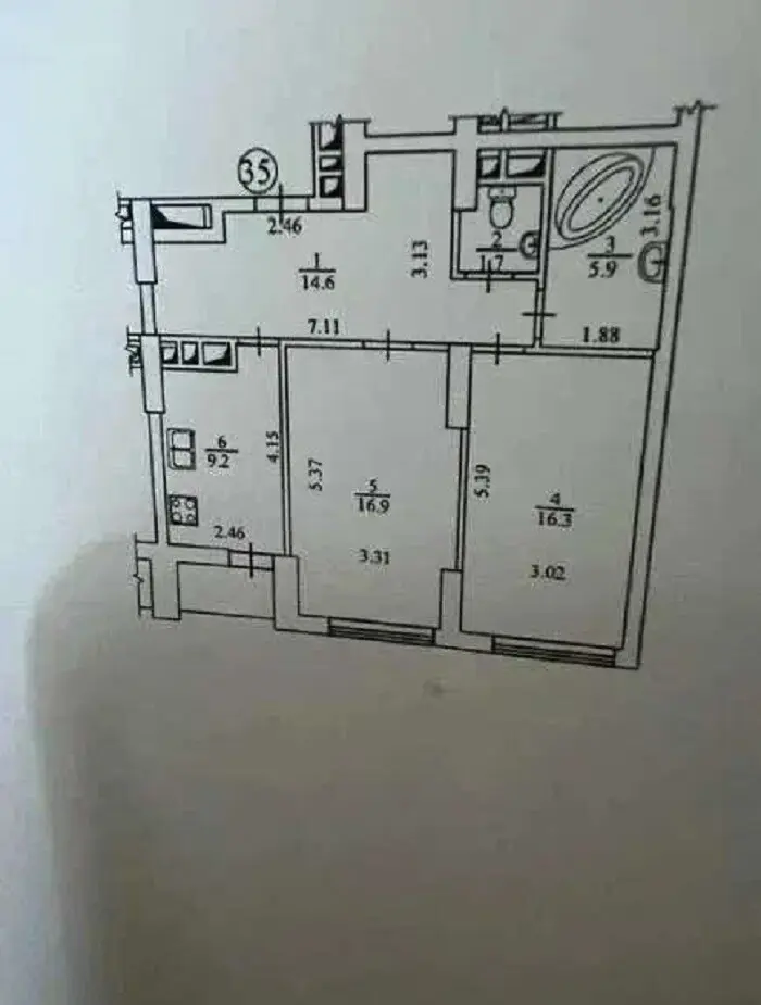 Фото Selling a 2-room apartment, 65 sq.m., Ovanesa Tumaniana Street 3 Kyiv, price: 140000 $, code 4127