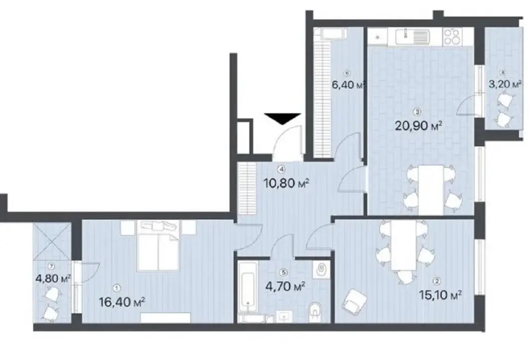 Фото Продаю 2 кімнатну квартиру, 85 кв. м, Ревуцького вул. 40 Київ, ціна: 100000 $, код 4157