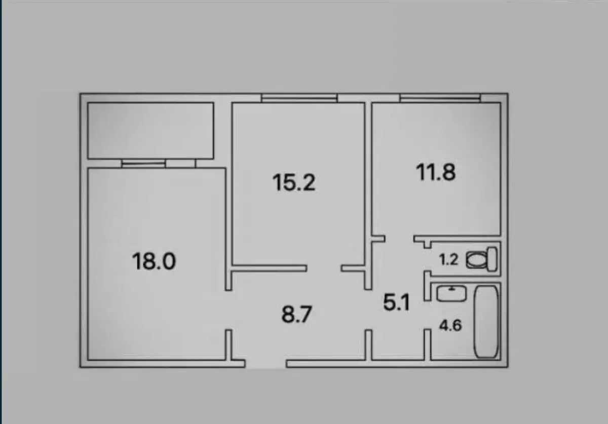 Фото Selling a 2-room apartment, 69 sq.m., Petra Hryhorenka Avenue 1 Kyiv, price: 83000 $, code 4159