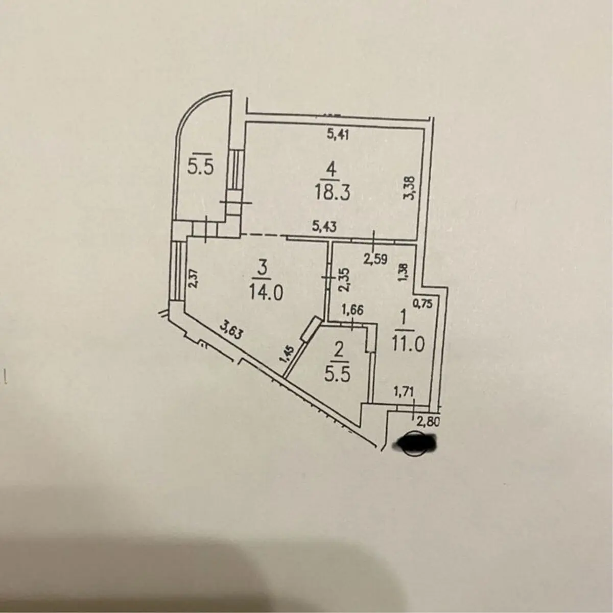 Фото Продаю 1 кімнатну квартиру, 54 кв. м, Академіка Палладіна просп. 25 Київ, ціна: 90000 $, код 4216