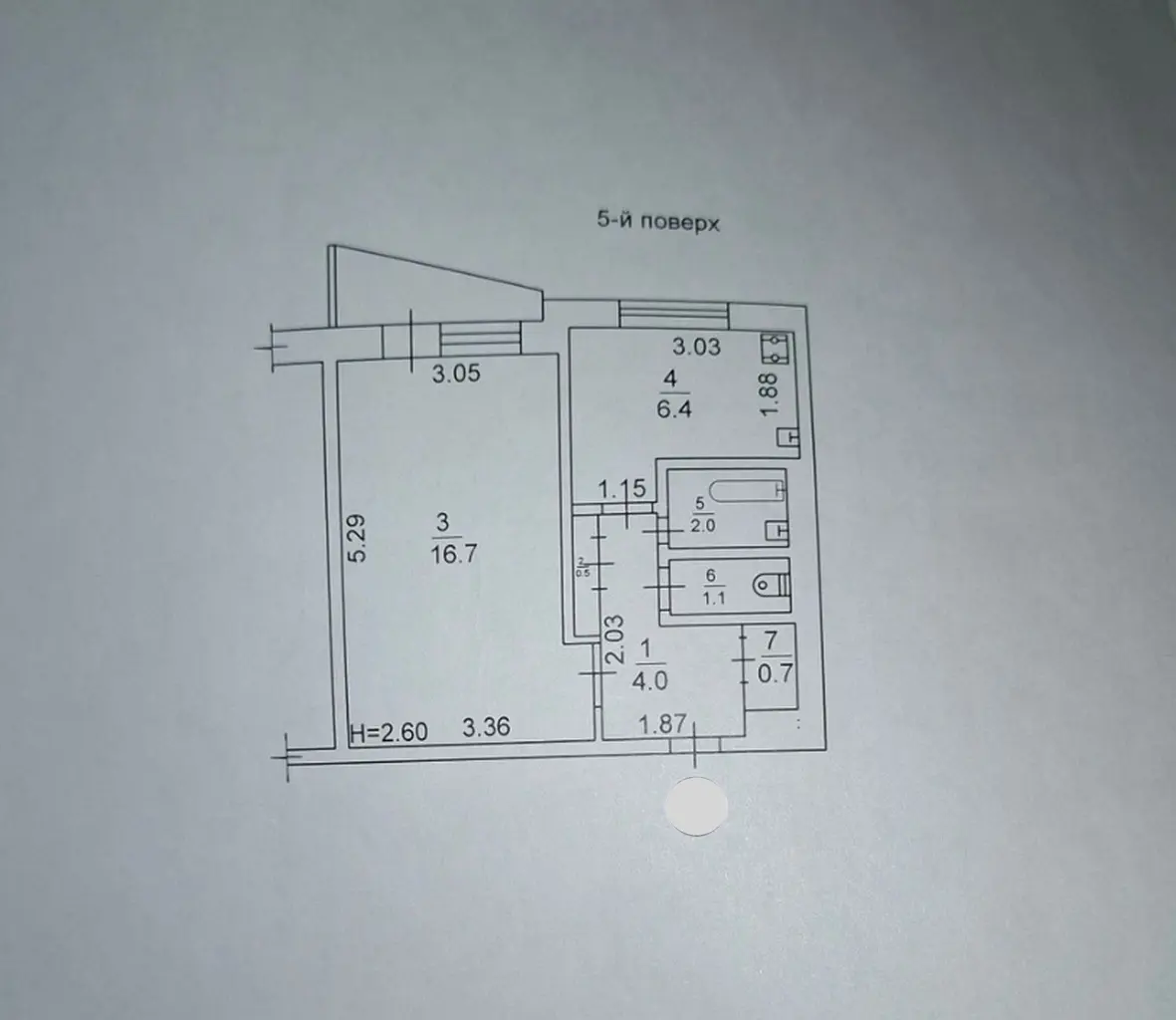 Фото Продаю 1 кімнатну квартиру, 32 кв. м, Леся Сердюка вул. (Командарма Корка) 48/2 Харків, ціна: 23000 $, код 4283