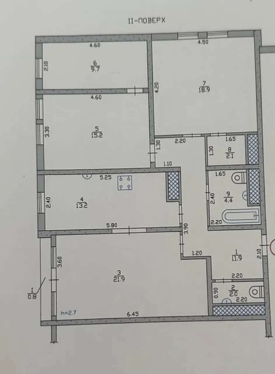 Фото Selling a 3-room apartment, 100 sq.m., 8-ho Bereznia Street 9а Slobozhanske, price: 105000 $, code 4301