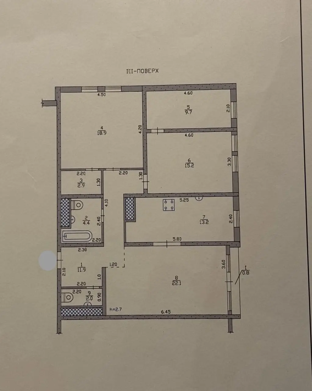 Фото Продаю 3 кімнатну квартиру, 101 кв. м, 8-го Березня вул.  Слобожанське, ціна: 82000 $, код 4303