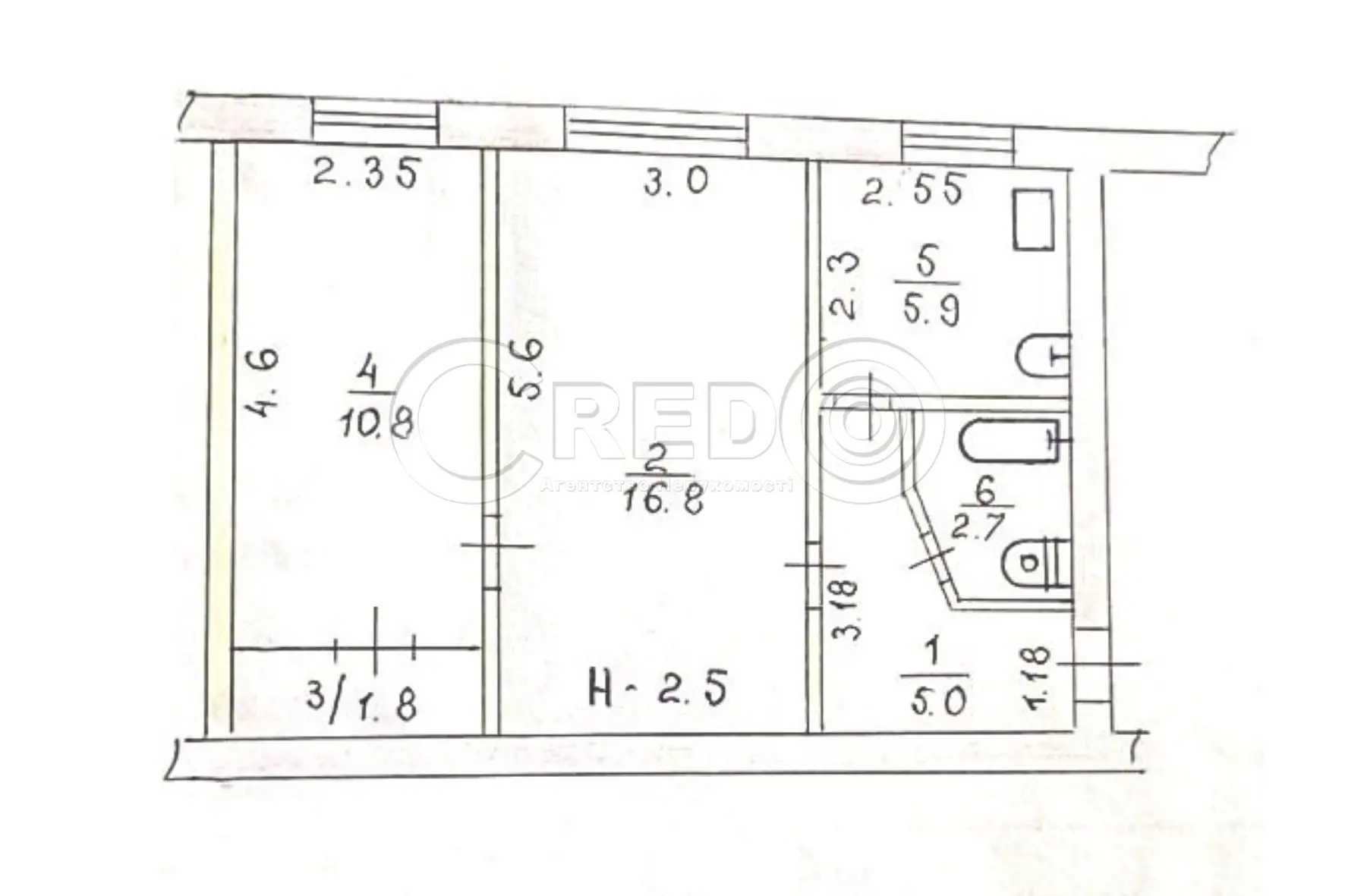 Фото Selling an office, 43 sq.m., Kryvorizhstali Street (Ordzhonikidze Street) 9 Kryvyi Rih, price: 14000 $, code 4343