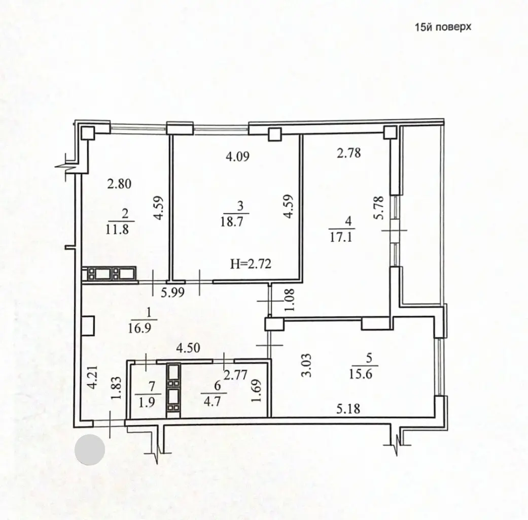 Фото Selling a 3-room apartment, 92 sq.m., Akademika Pavlova Street 158 корпус 1 Kharkiv, price: 65000 $, code 4382