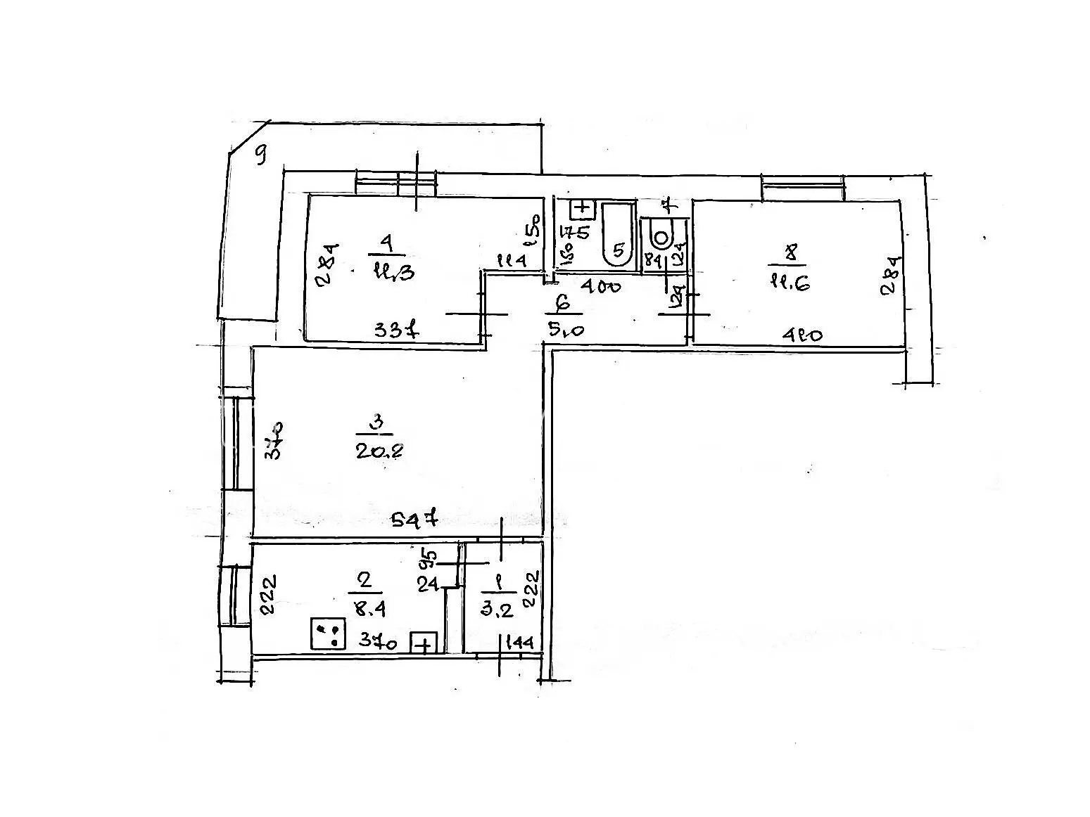 Фото Продаю 3-комнатную квартиру, 65 кв. м, Инглези ул. 3/3 Одесса, цена: 58000 $, код 4391