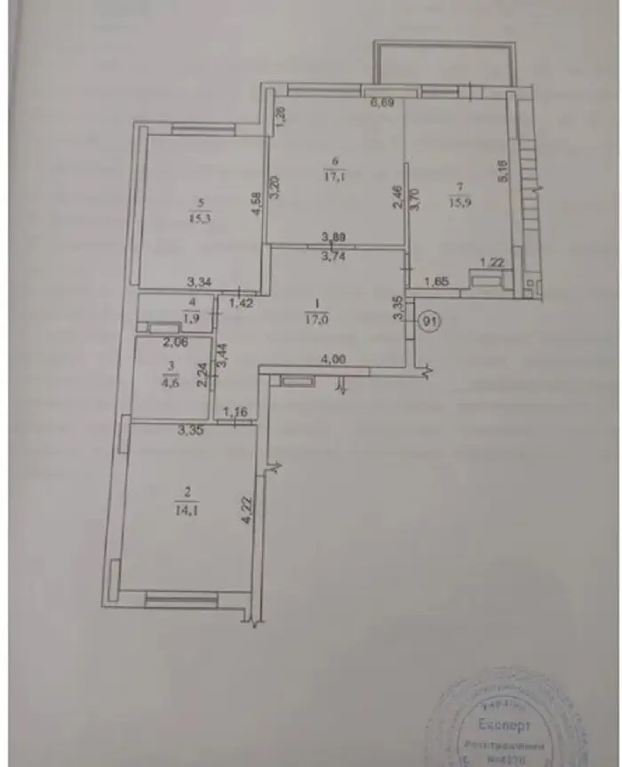 Фото Продаю 3 кімнатну квартиру, 90 кв. м, Воскресенська вул. 18 Київ, ціна: 165000 $, код 4529