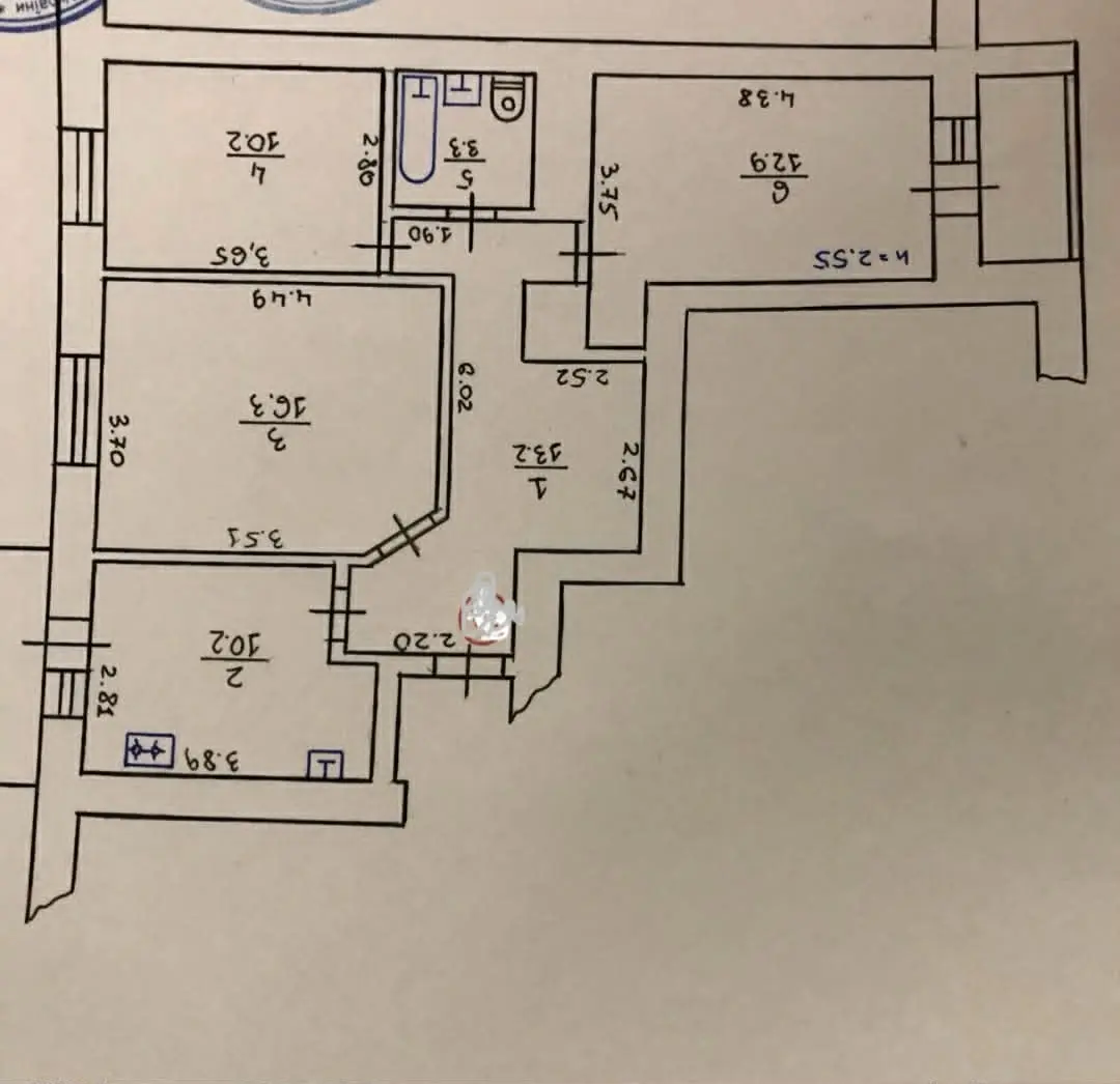 Фото Selling a 3-room apartment, 68 sq.m., Robochyy Lane  Boryspil, price: 67000 $, code 4721