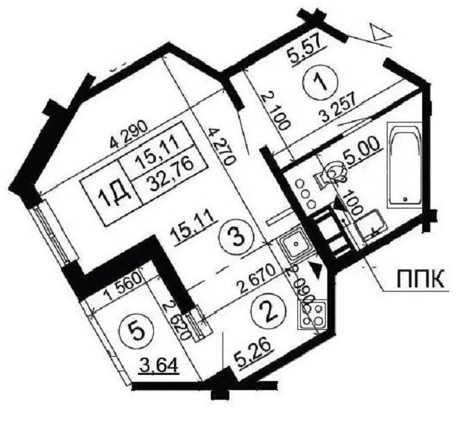 Фото Rent a 1-room apartment, Yelyzavety Chavdar Street 34 Kyiv for long-term rent, price: 14000 UAH, code 4830
