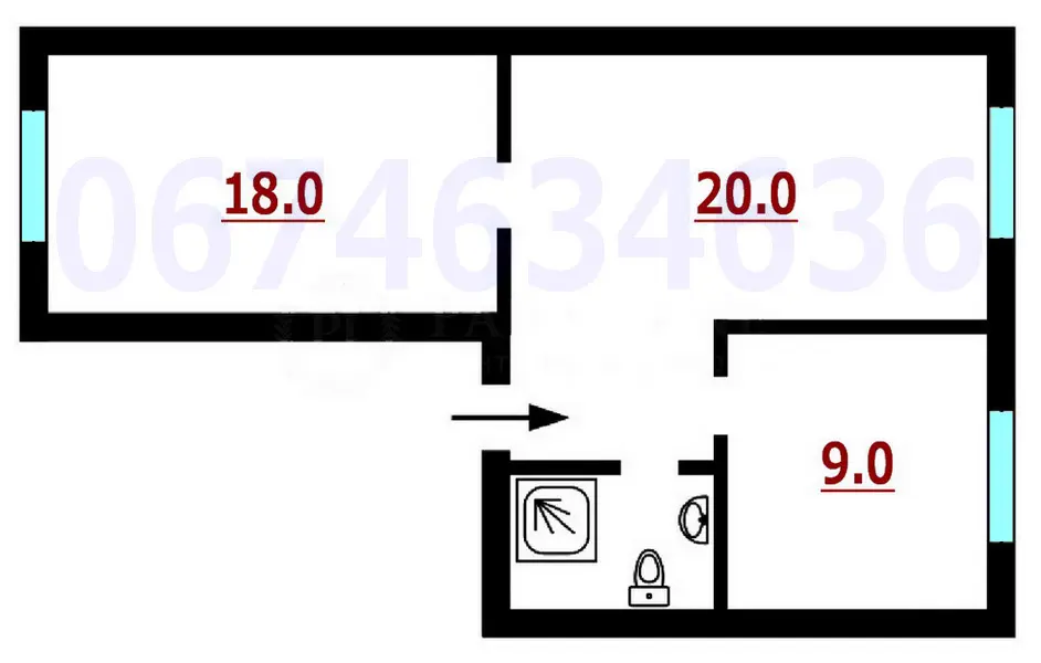 Фото Rent an office, John McCain Street (Ivana Kudri Street)  Kyiv for long-term rent, price: 24000 UAH, code 4859