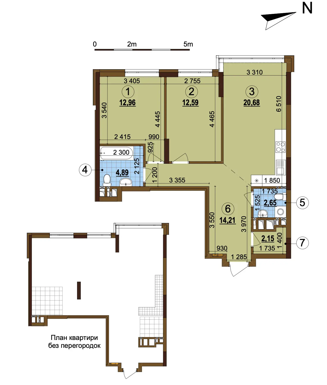 Фото Selling a 2-room apartment, 70 sq.m., Kyiv, price: 98500 $, code 4884