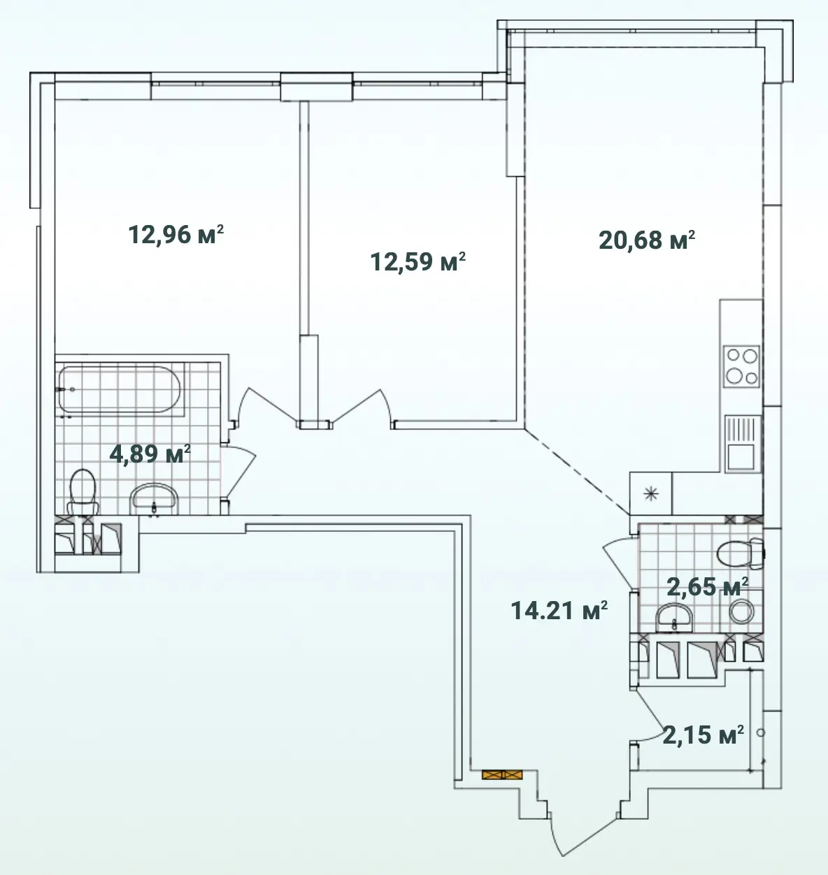 Фото Selling a 2-room apartment, 70 sq.m., Kyiv, price: 98500 $, code 4884