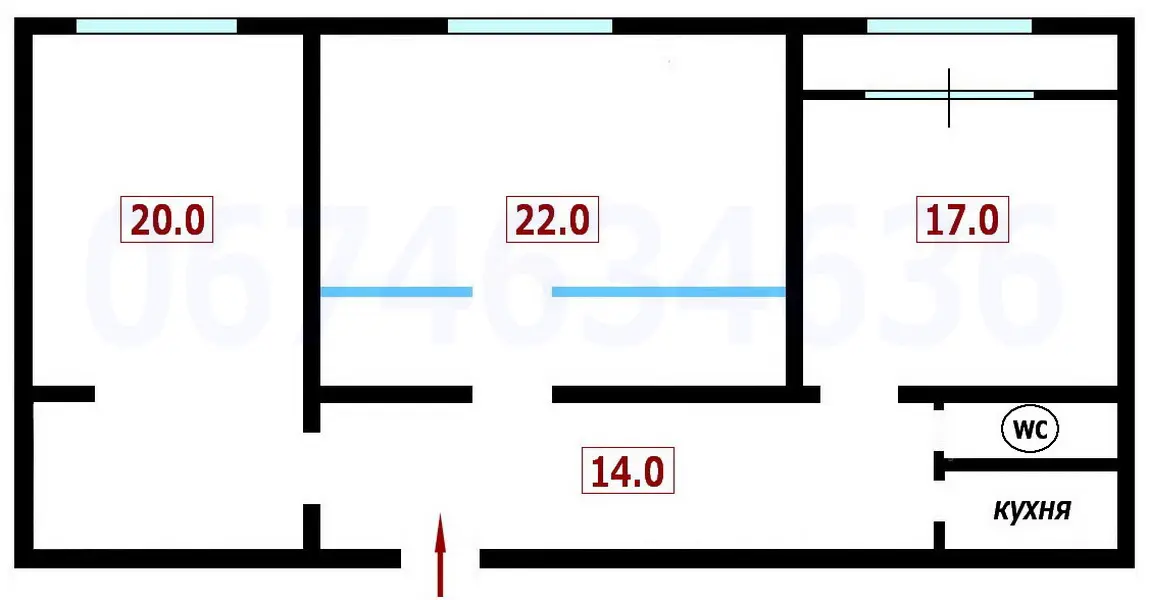 Фото Rent an office, Shota Rustaveli Street 44 Kyiv for long-term rent, price: 24999 UAH, code 4890
