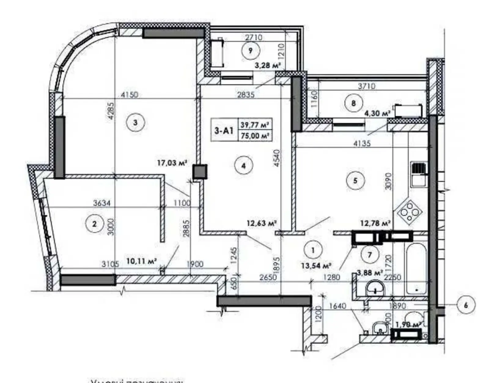 Фото Продаю 3-комнатную квартиру, 75 кв. м, Жулянская ул.  Киев, цена: 63000 $, код 4892