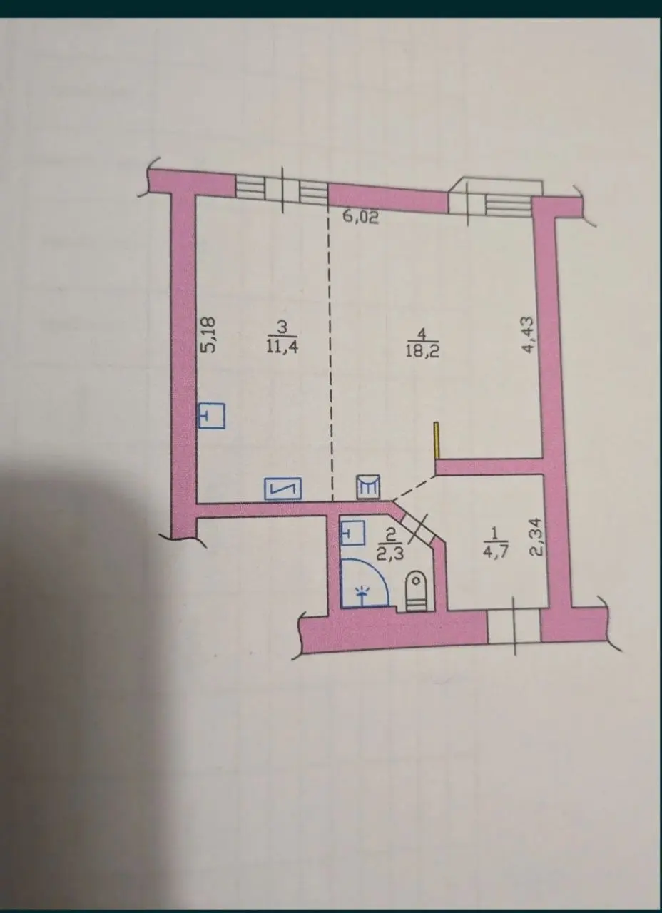Фото Selling a 1-room apartment, 37 sq.m., Ivana Puliuia Street  Brovary, price: 35000 $, code 4913