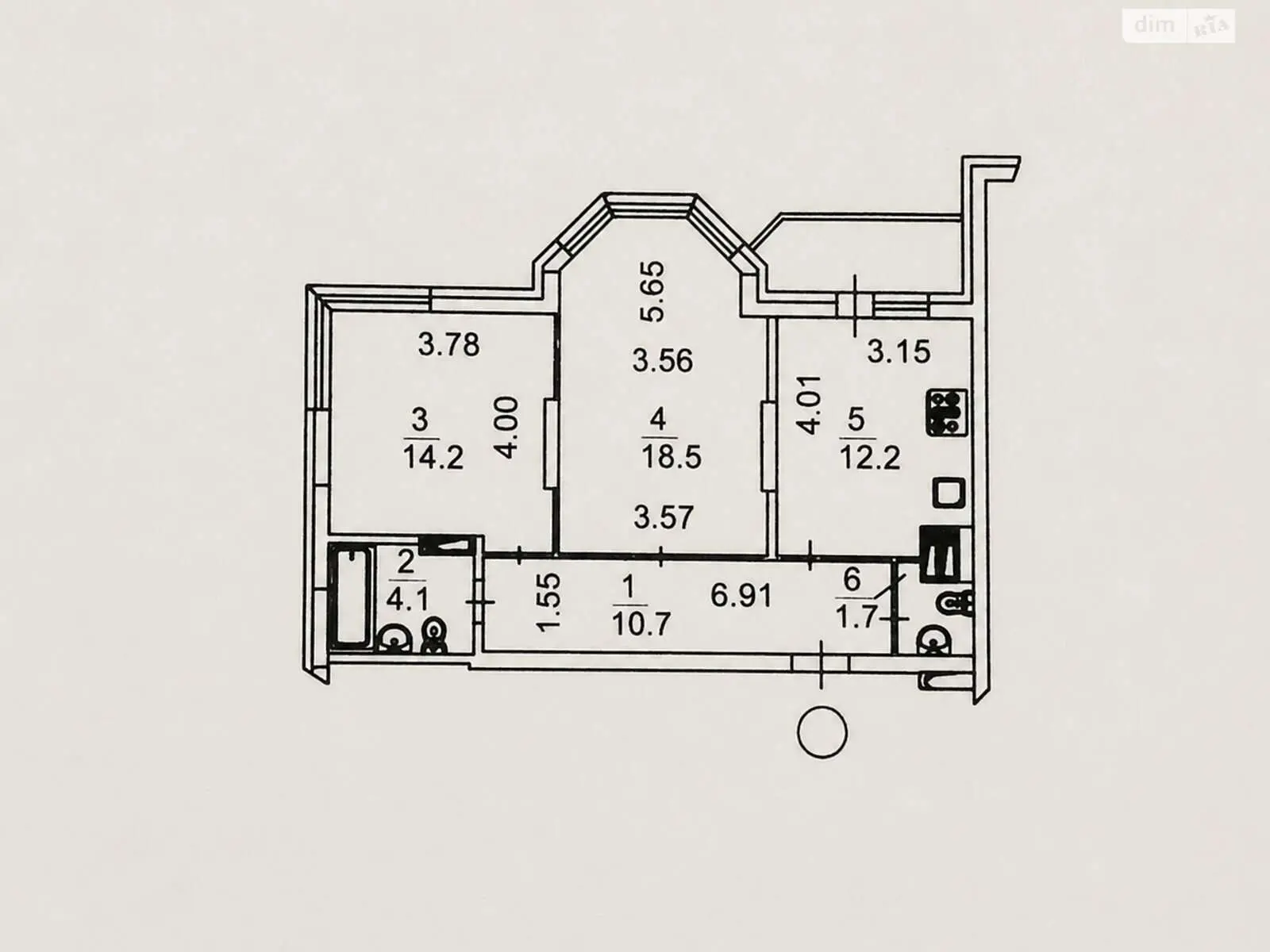 Фото Selling a 2-room apartment, 63 sq.m., Yelyzavety Chavdar Street 3 Kyiv, price: 110000 $, code 4956