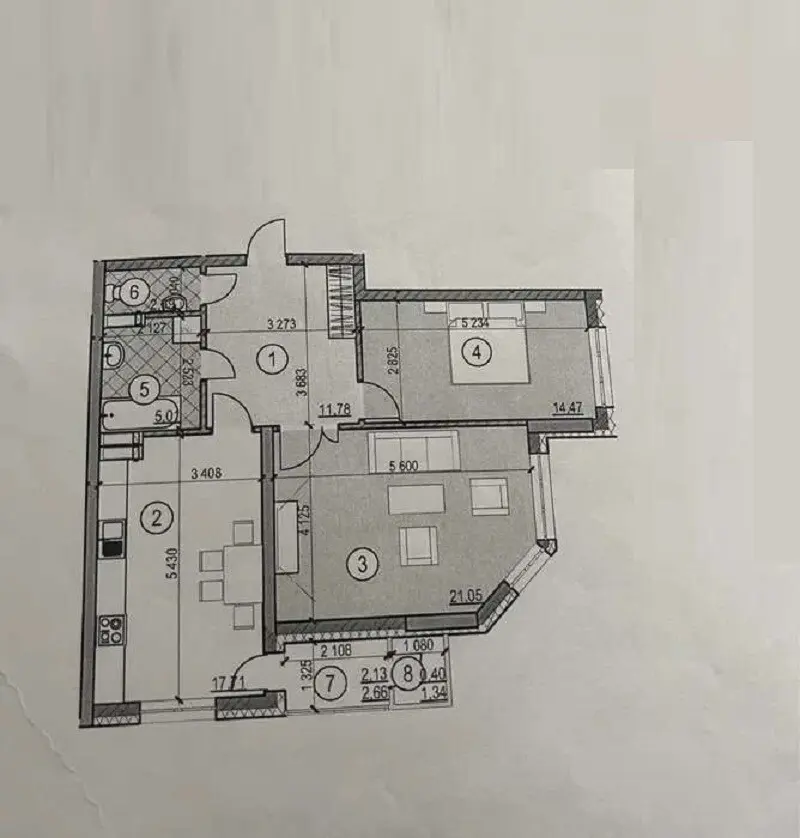 Фото Selling a 2-room apartment, 77 sq.m., Henerala Almazova Street (Kutuzova Street) 18/7 Kyiv, price: 150000 $, code 5088