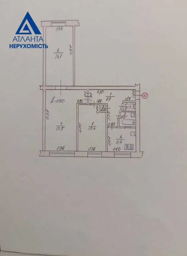 Фото Продаю 3-комнатную квартиру, 60 кв. м, Коперника ул.  Луцк, цена: 65000 USD, код 5321