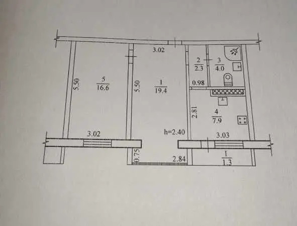 Фото Продаю 2-комнатную квартиру, 54 кв. м, Юрия Кондратюка ул. (Коммунаровская)  Днепр, цена: 57000 USD, код 5439